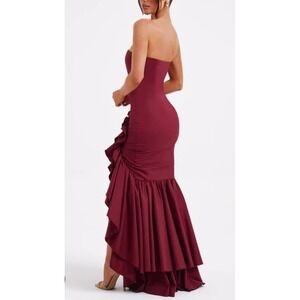 Babyboo Fashion Angelina Maxi Dress Burgundy Size Medium BNWT  $229